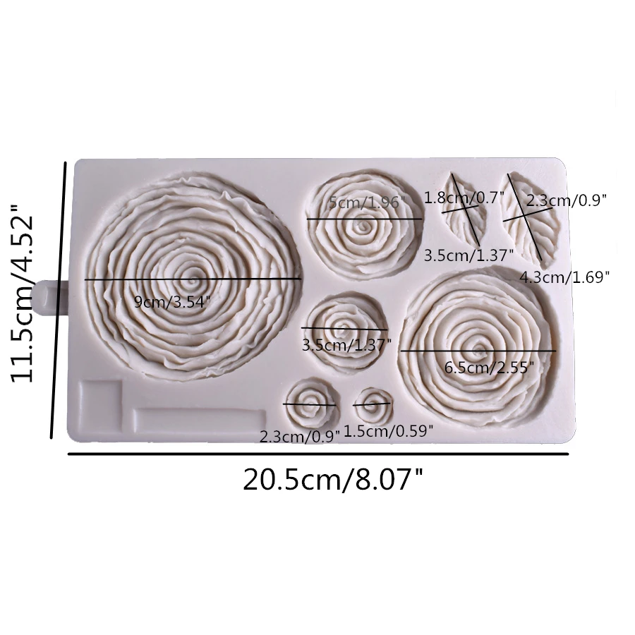 Большой размер 3D мульти розы цветы и форма листьев помадка торт украшение силиконовая форма для шоколада форма для изделий ручной работы Инструменты для работы с мастикой
