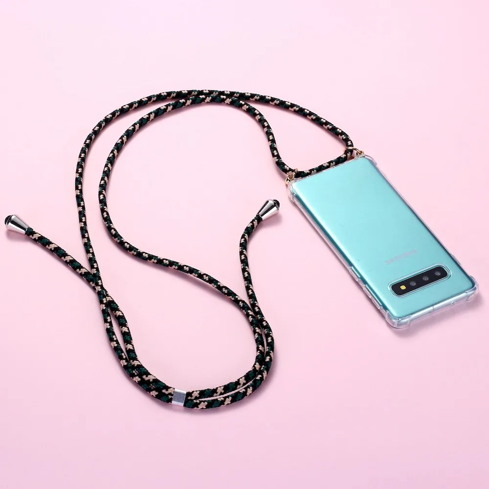 Ремень шнур цепи лента для телефона шнурок для ожерелья мобильный чехол для телефона для переноски для того, чтобы повесить для SAMSUNG S8 S9 S10 Note9 A50 A70 A7 A8 A9 - Цвет: camouflage