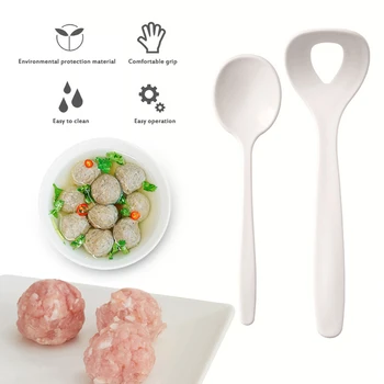 

DIY Homemade Lean Meatball Artifact Oval Leaking Hole Meatball Machine Spoon Meatball Machine Home Cooking Accessories Gadget