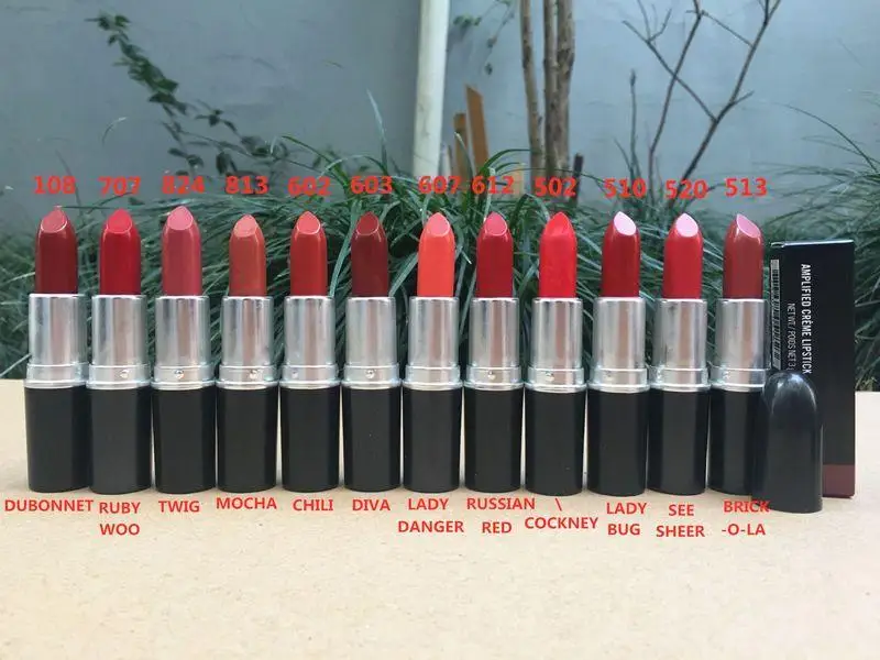

High quality Makeup Matte Lipstick 3g Lipgloss rouge a levre make up Lipsticks 12 colors Cosmetics DHL shipping +GIFT