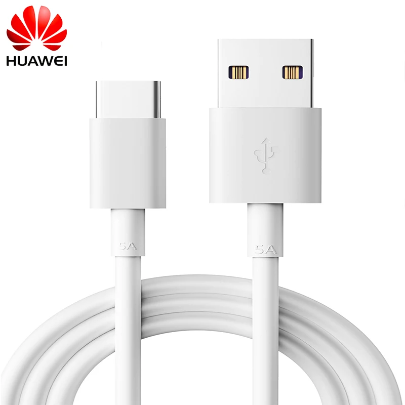 Оригинальный USB-кабель Huawei 5 А суперзарядный типа C 1/2 м для P40 P30 P20 Mate 30 20 Pro быстрая