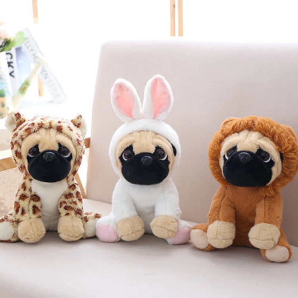 

20CM Stuffed Simulation Dogs Plush Sharpei Pug Lovely Puppy Pet Toy Plush Animal Toy Children Kids Birthday Gifts