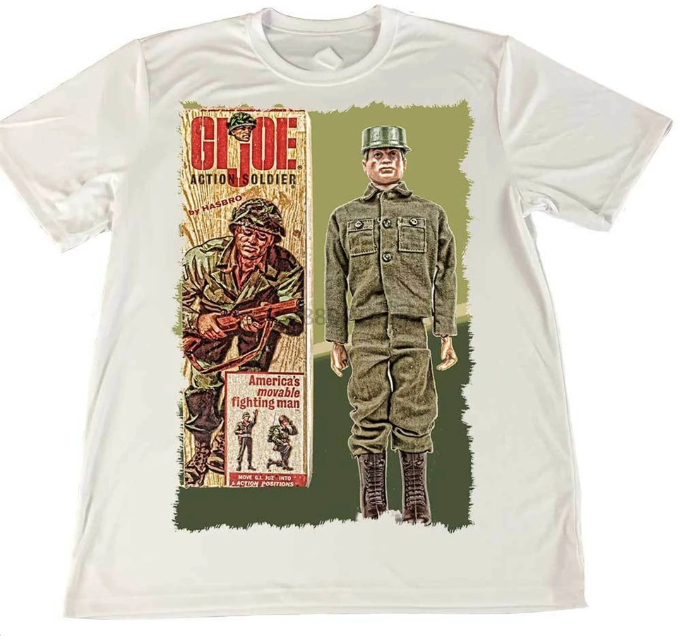 Gi Joe игрушка кукла посылка Футболка W Американский флаг автомобиль подставка