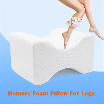 

Memory Foam Knee Pillow for Sleeping Between the Legs Cushion for Side Sleepers Align Spine Pregnancy Body Pillows Back Support