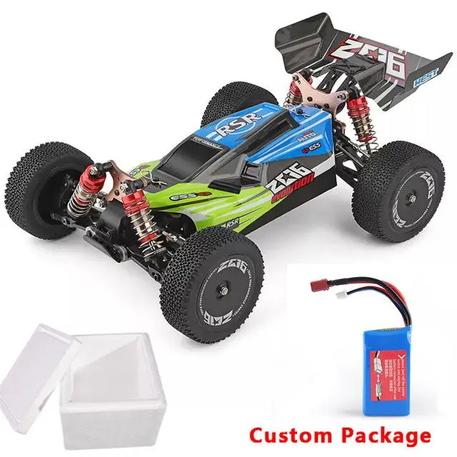 Wltoys 144001 1/14 2.4G 4Wd Modelli Di Veicoli Per Auto Rc Da Corsa Ad Alta Velocità 60 Km/H (Pacchetto Personalizzato) Nessuna Scatola Dei Colori Rc 