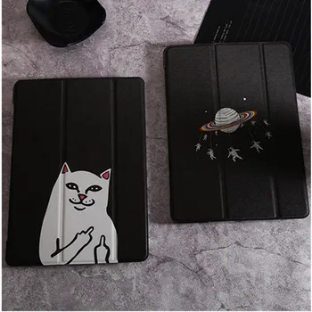 

Slim Case for iPad 1 2 3 4 5 Smart Cover for iPad 2 3 4 3-Folding Printed PC back Cover for iPad 9.7 2018 /2017 Air Air 2 Smart