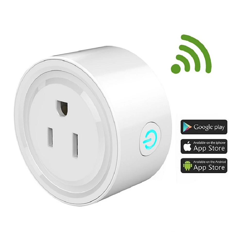 Универсальная беспроводная умная розетка 10A 16A с Wi Fi мини монитором питания и