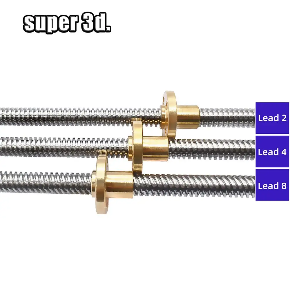 3D Printer Accessories 8mm Trapezoidal Lead Screw With T8 Nut 3D