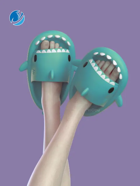 Mo Dou Shark Slippers 1