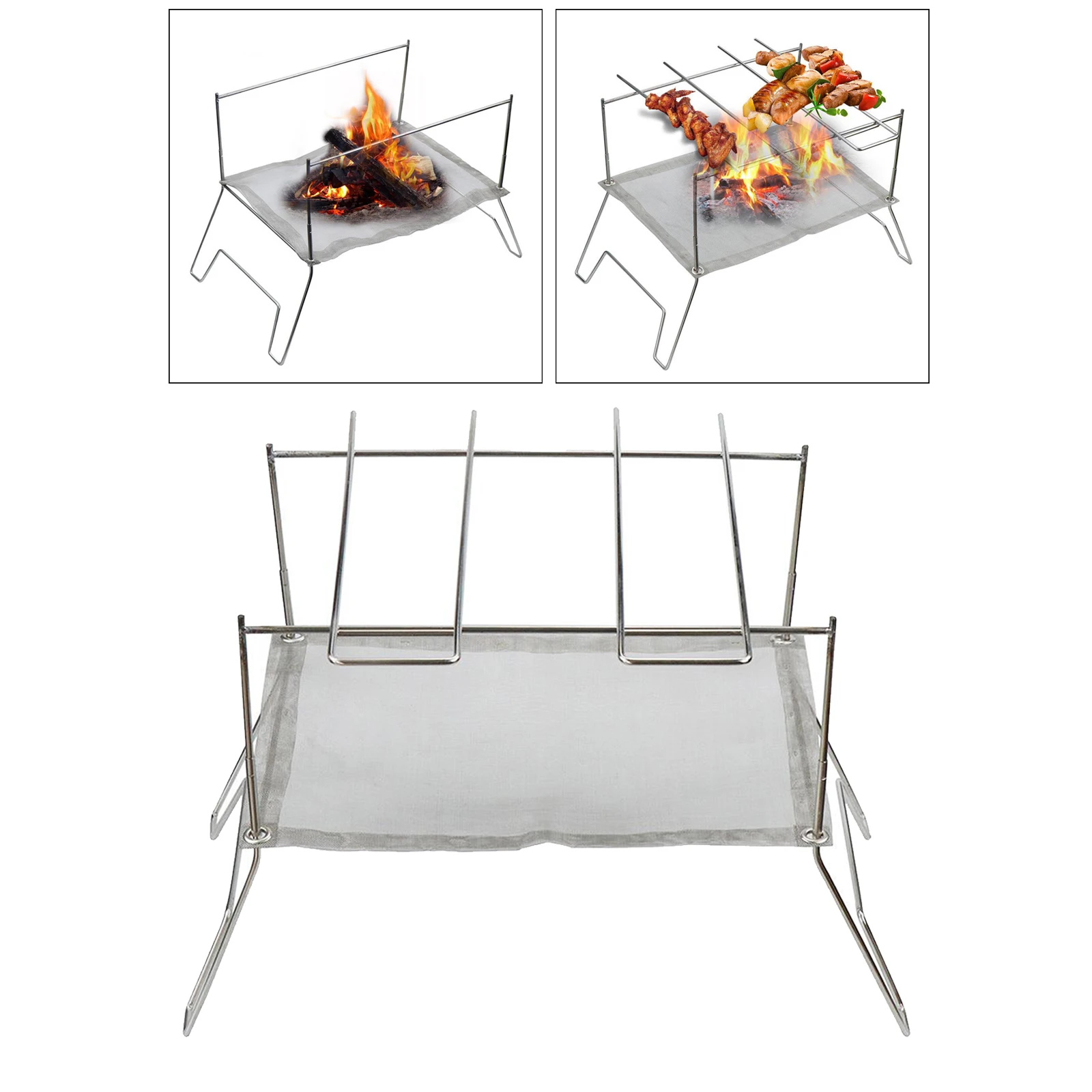 BBQ Grills Stainless Steel Barbecue Grill Outdoor Picnic Kitchen Barbecue Grill