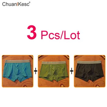 

3Pcs Men's Boxer Pants All Cotton Large U-Bag Track And Field Shorts Absorb Sweat Quick Dry And Breathable Simple Fashionable