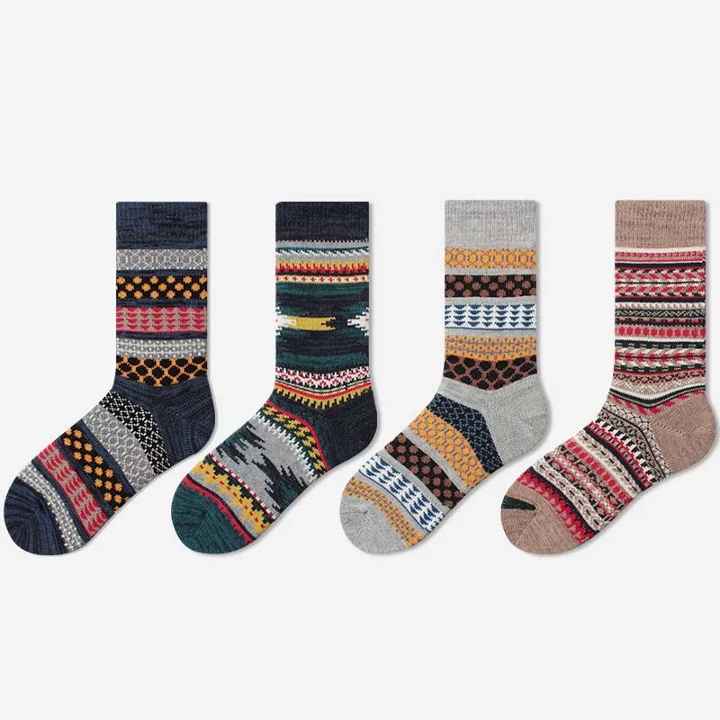 

Winter Men Thick Cotton Socks Stretchy Shaping Teenagers Short Socks Non-slip Durable Quality Male Socks Hosiery
