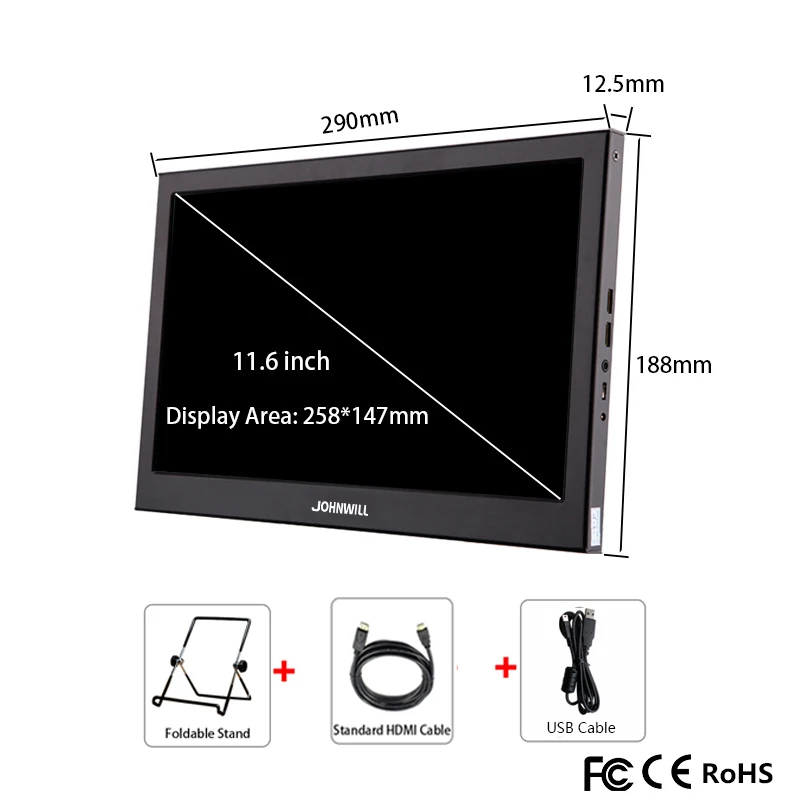 11," 1080 P портативный монитор HD lcd Мини компьютер CCTV видеонаблюдения HDMI USB ЖК для PS4 PS3 Raspberry switch CCTV