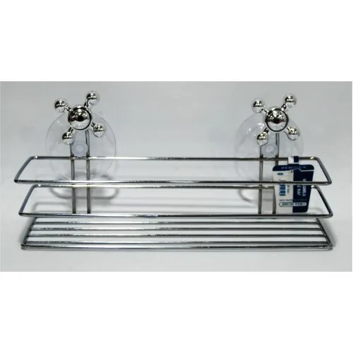 

Bathroom Rack Flat Single Metal Suction Cups 11466