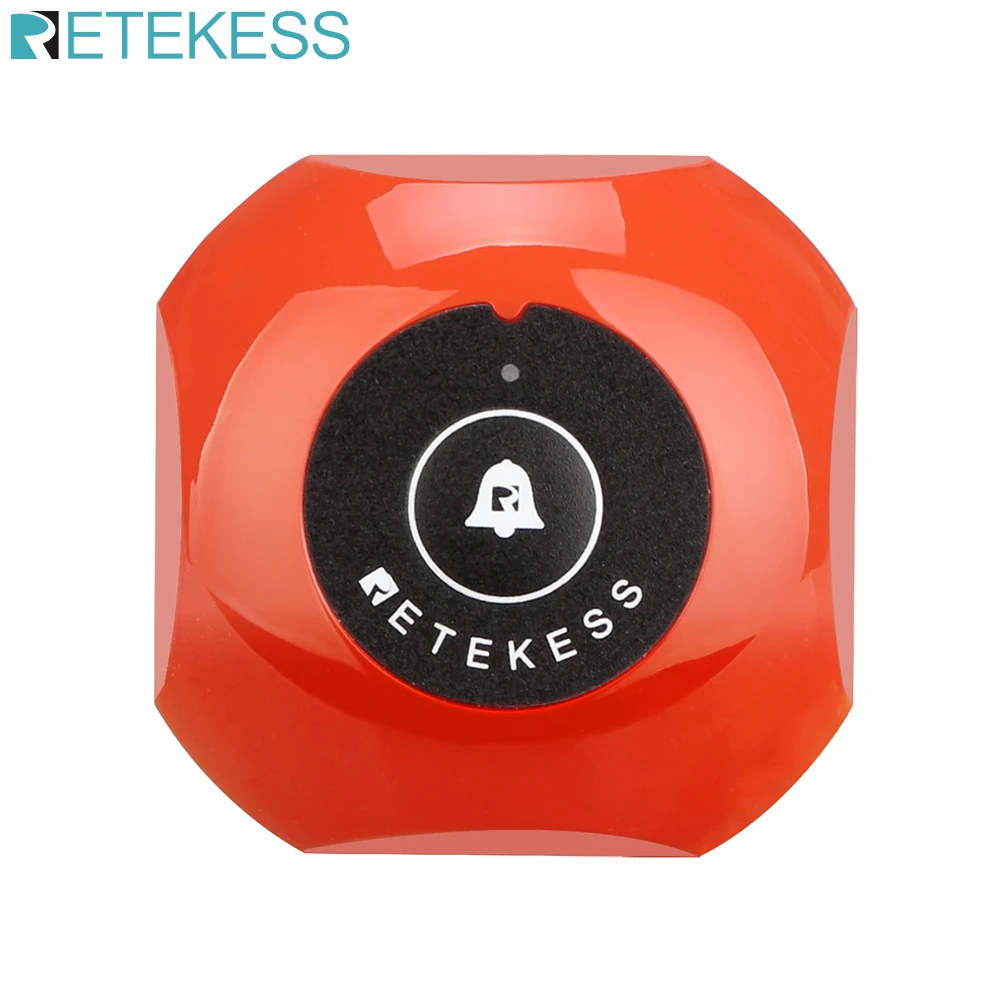 Retekess TD013 3 цвета кнопка вызова передатчик ресторан пейджер система вызова официанта ресторанное оборудование Кафе Магазин пищевой корт
