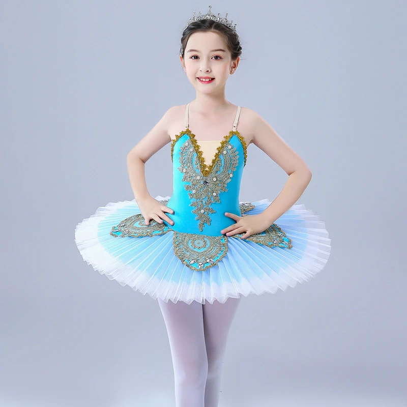Vestido de baile azul para niñas, faldas de tutú Ballet de Lago de los Cisne, de fiesta, vestido de bailarina para niños, vestido de Ballet para niños|Ballet| - AliExpress