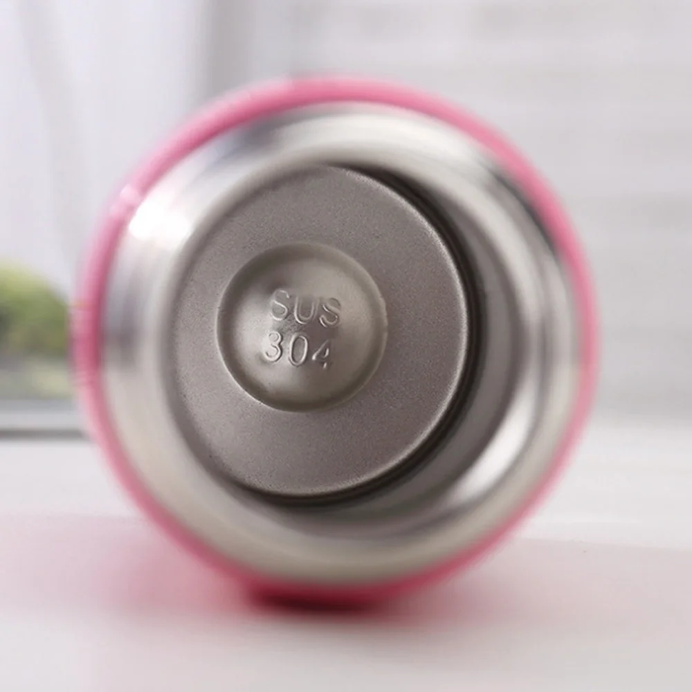 Vacuum Thermos Cup Insulation Cup Bounce Cover Fashion Stainless Steel Bottle 350 Ml Business Trip Heat Preservation Creative