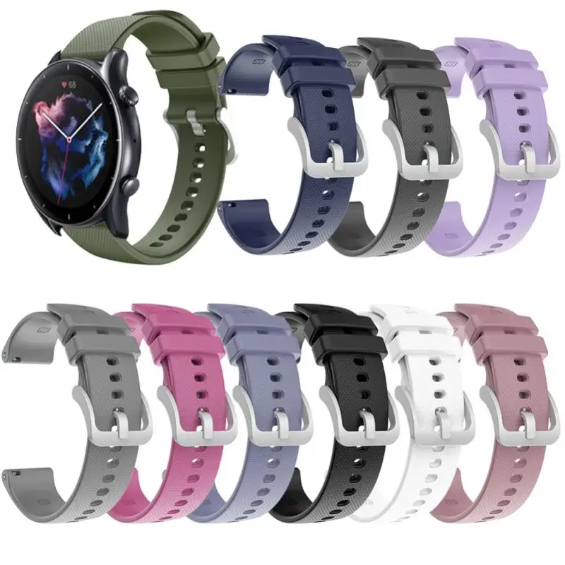 Ремешок силиконовый для смарт-браслета Amazfit GTR3/amazfit GTR3 PRO 22 мм 1 шт. | Электроника
