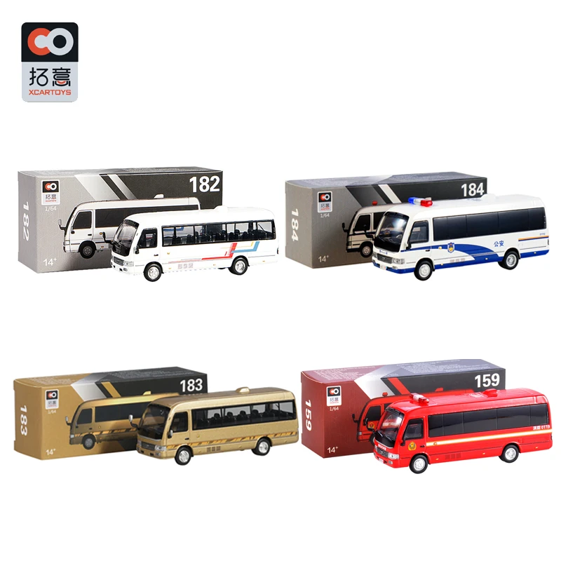 XCARTOYS 1/64 Coaster Minibus midi bus gongan autobus policyjny van Diecast  alloy replika ozdoby modelowe prezenty|Odlewane i zabawkowe pojazdy| -  AliExpress