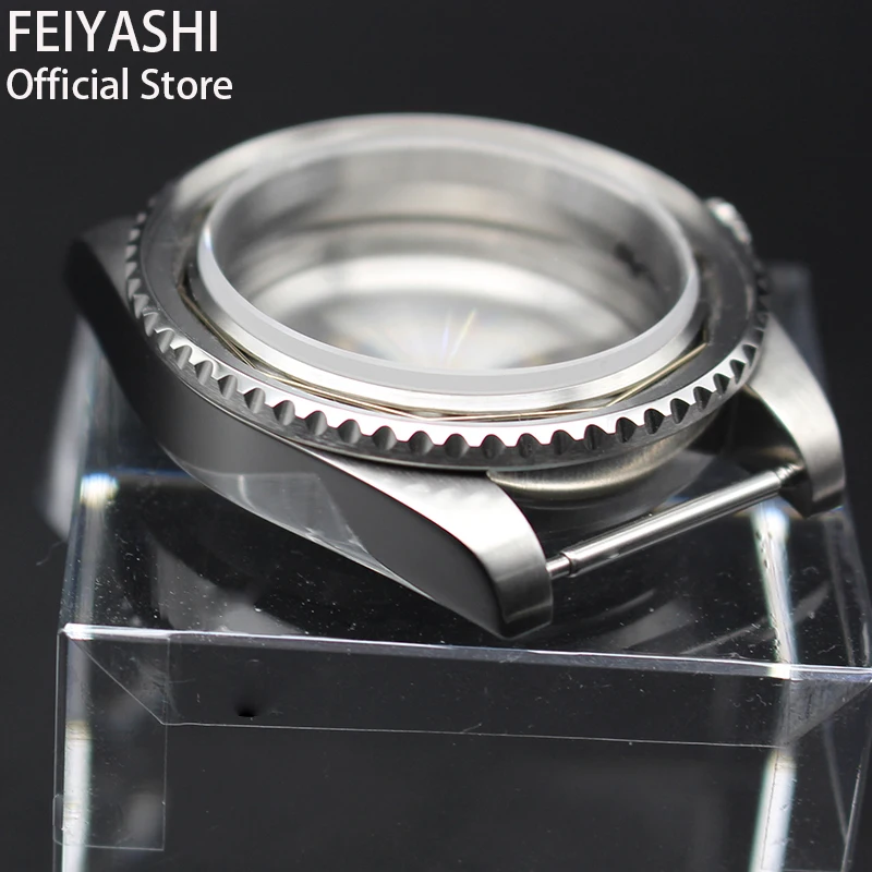 40mm Stainless Steel Men's Watches Case Submariner Sapphire Glass Parts Fit nh35 nh36 miyota 8215 eta 2824 Movement 28.5mm Dial