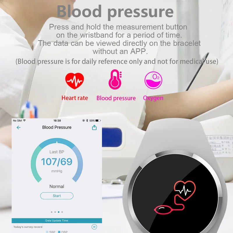 Bluetooth леди Смарт часы модные женские монитор сердечного ритма фитнес-трекер Smartwatch Приложение Поддержка для Android IOS pk Q8 Q9