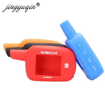 Keyforkess 30pcs telecomando portachiavi in Silicone per EASYCAR E772AS / E9 custodia in gomma auto Easycar allarme sicurezza custodia LCD