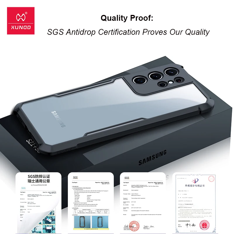 Untuk Galaxy S21 Ultra Casing Xundd Casing Kantung Udara untuk Samsung S21  S22 S20 FE S8 S9 S10 Plus Ultra Casing Ultra Penutup Telepon Bumper  Pelindung|Setengah Dibungkus Kasus| - AliExpress