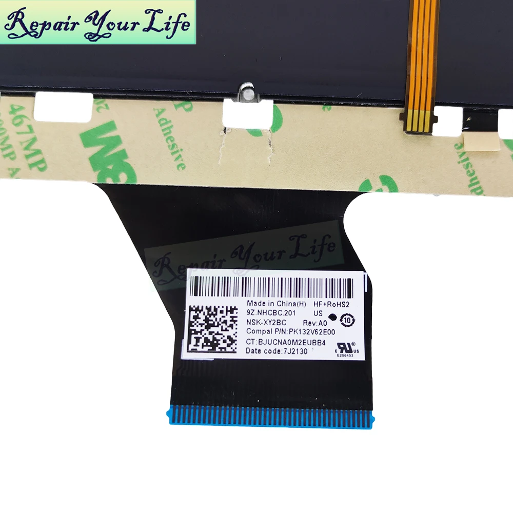 13t-ba 13-bd TPN-C147 c145 la espanha teclado backlight