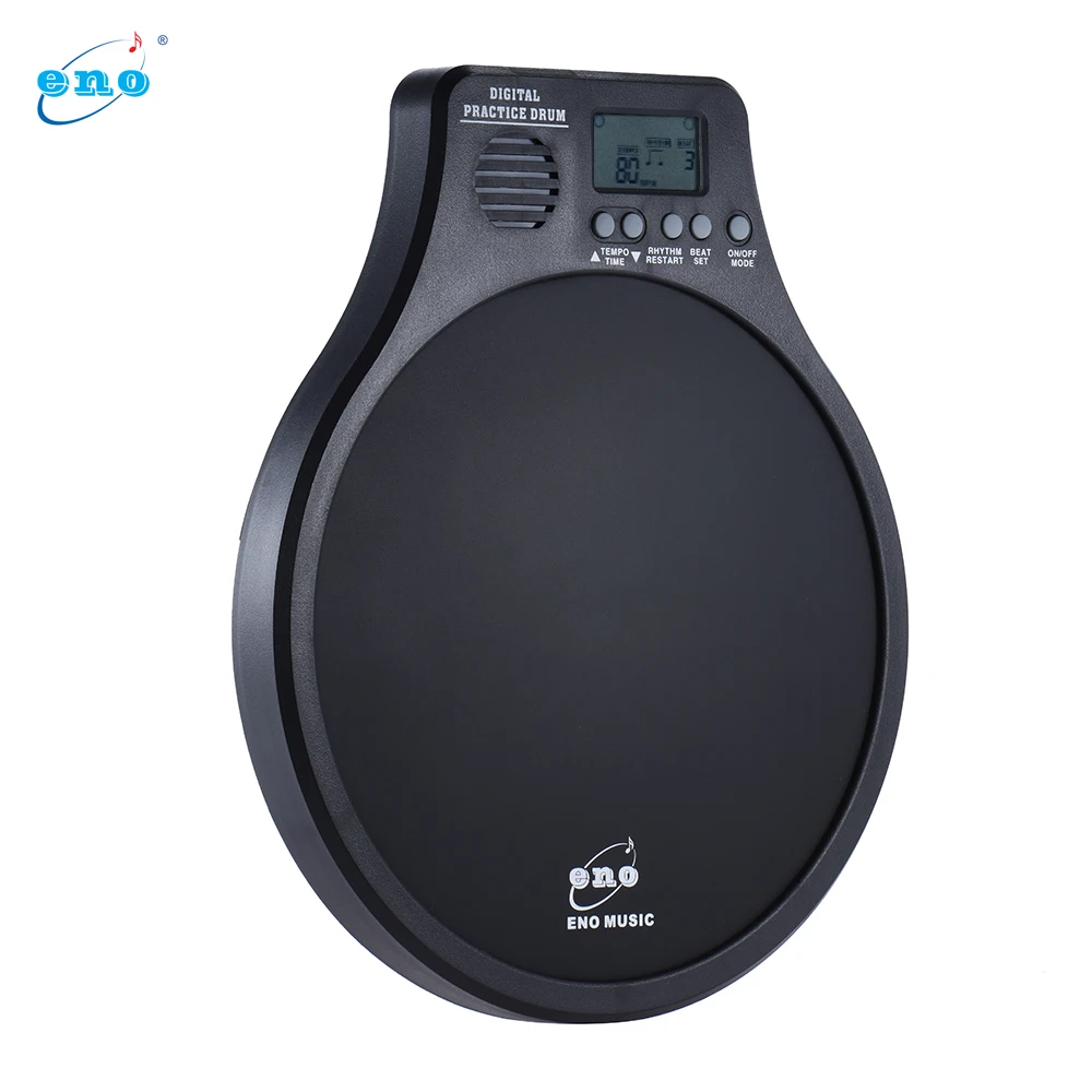 

eno DEM-40 Multifunction 3 in 1 Portable Electric Digital Practice Drum Pad with Metronome / Counting / Speed Detection Mode