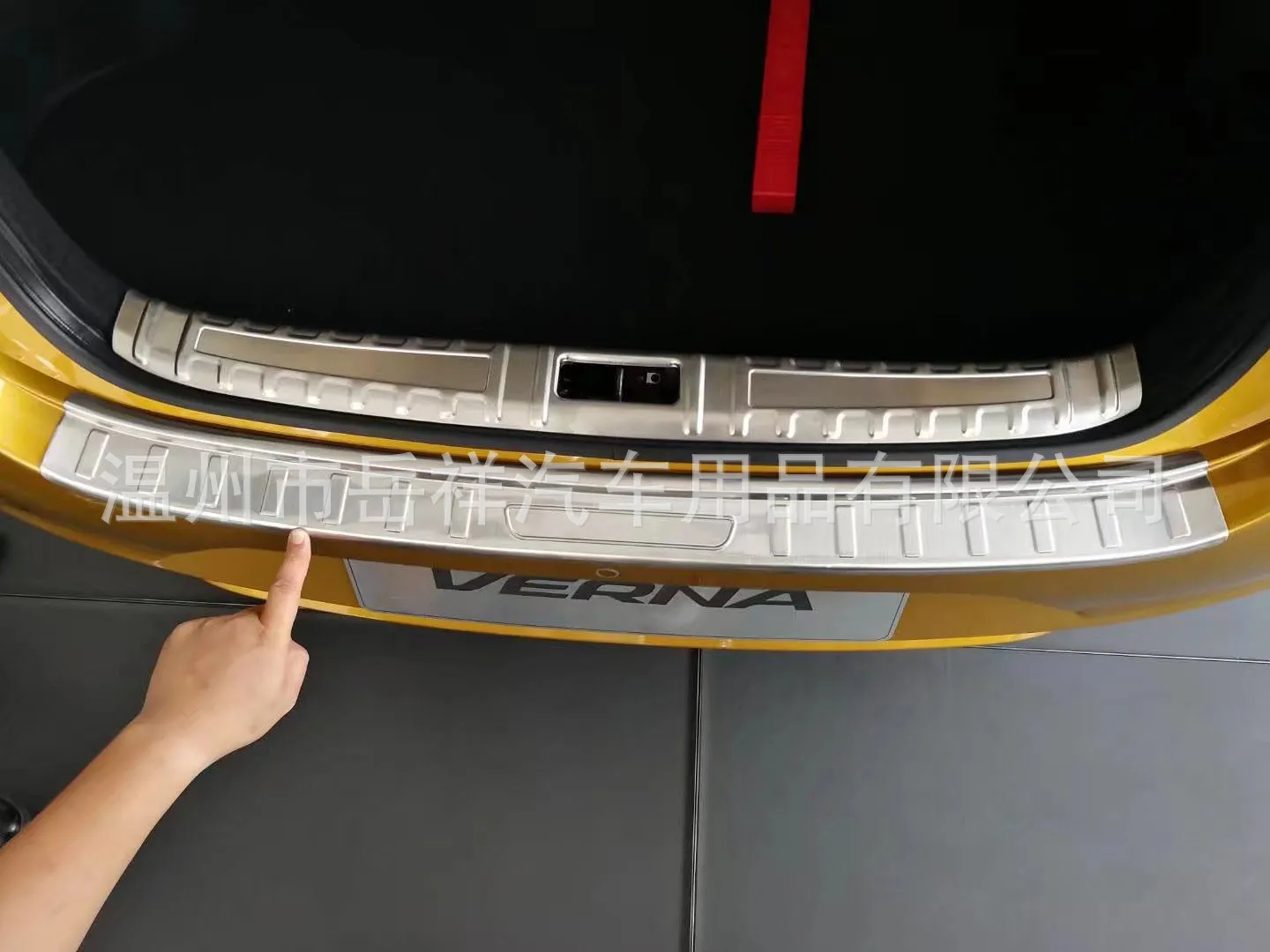 Beijing Modern I20 Trunk Decoration Strip Modern I20 Only Modified Trunk Decoration Strip Steel Stainless Steel Decorative Paste