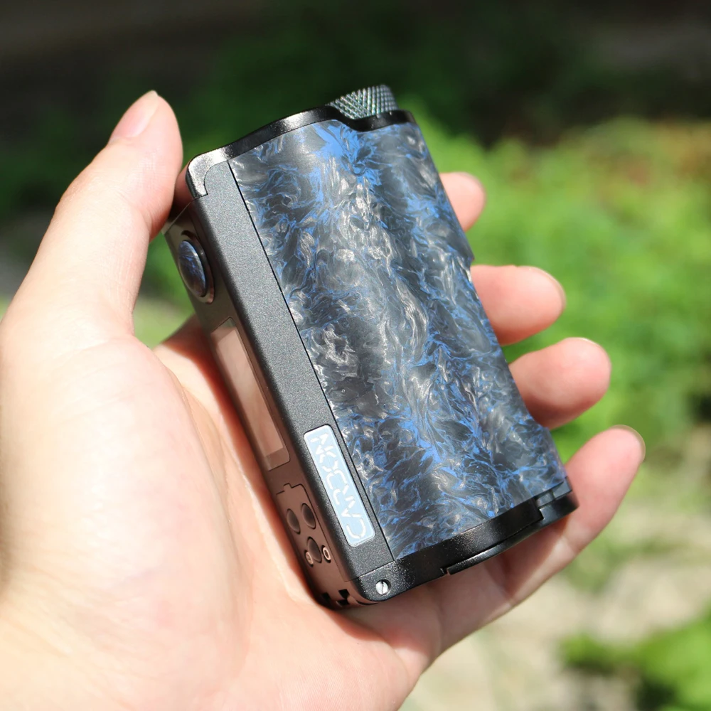 DOVPO Topside Dual Carbon Squonk Mod с чипом YIHI без 18650 Батарейный блок макс. 200 Вт Выход DOVPO Topside vs Gen Mod