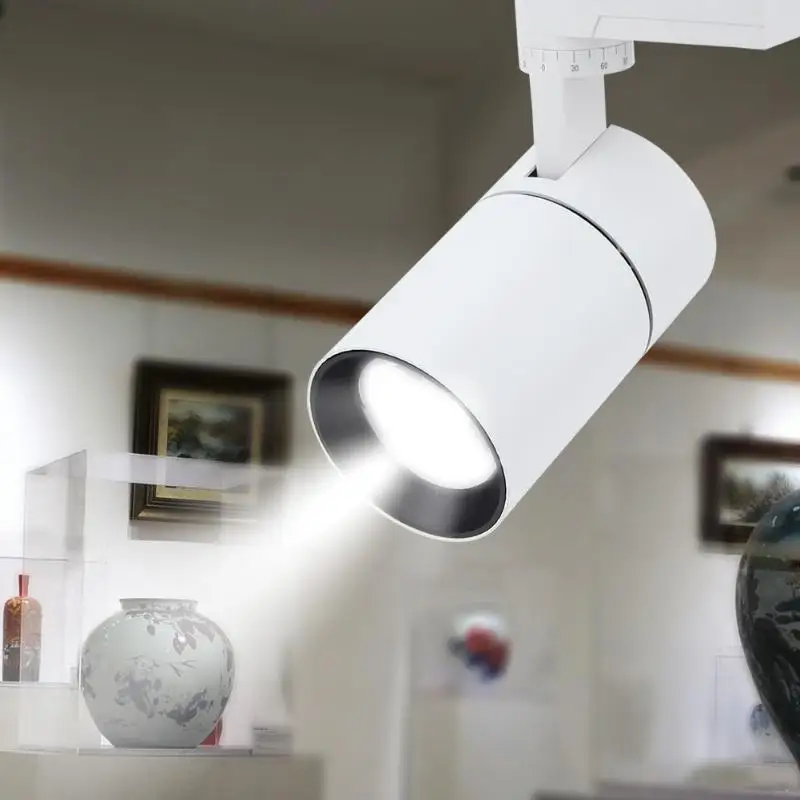 Online Cob 10w 20w 30w Led Track Light Aluminum Ceiling Rail 30w Led Track Light Aluminum Ceiling