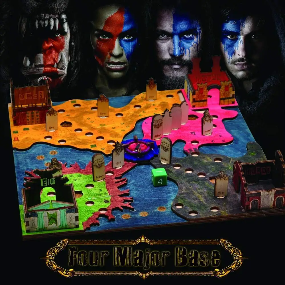 Ludo Strategy Board Game 3D Wow Major Cities Map Inspired Board with Pegs &  Dice, Wood Laser Cut Perfect for Family Game Nig|Party Games| - AliExpress