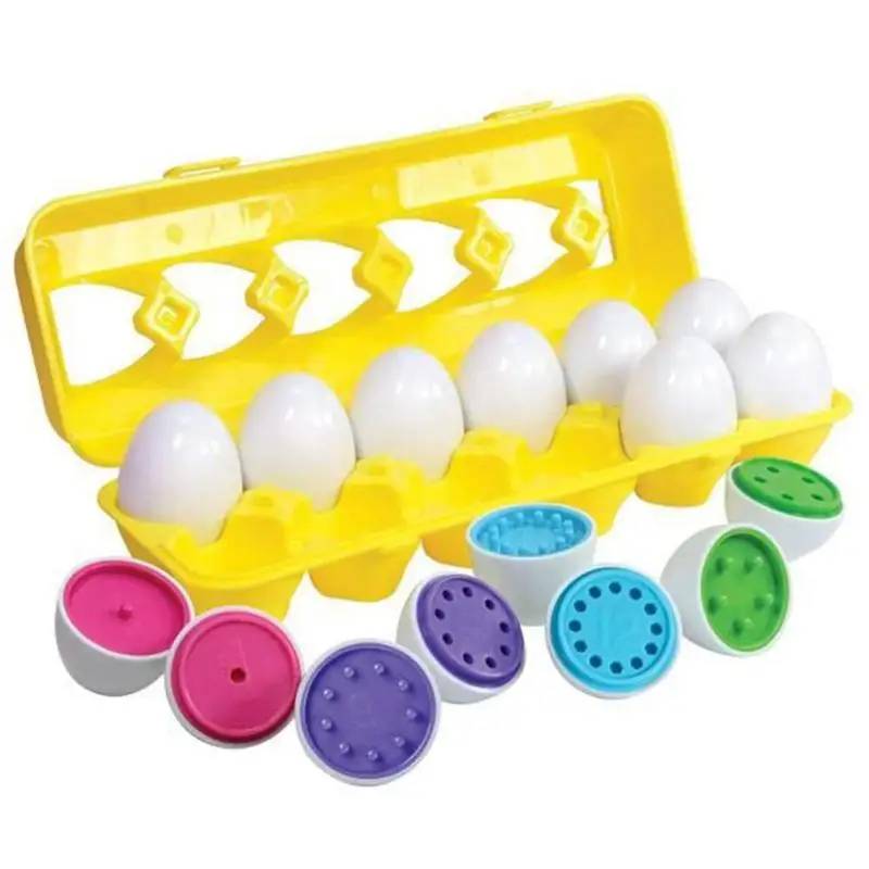 dot-Yellow 12 шт., подходящая умная витая в форме яйца, цветная детская головоломка, игрушка в подарок для родителей и детей - Цвет: dot-Yellow