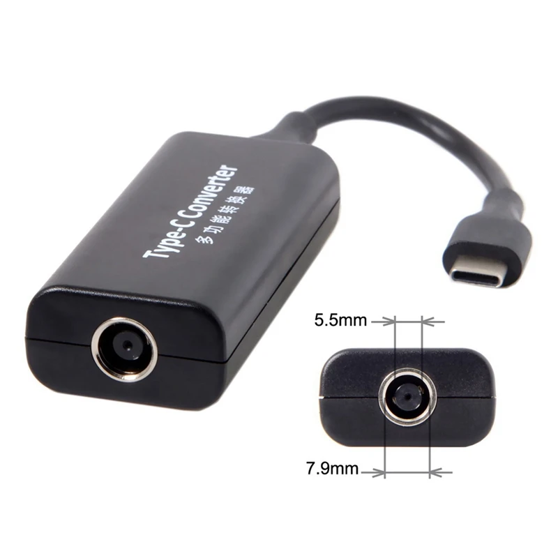 Cy Usb 3.1 Type C Usb-C To Dc 20V 7.9x5.5Mm For Dell Hp Power Plug Pd Emulator Trigger Charged Cable For Lap Top