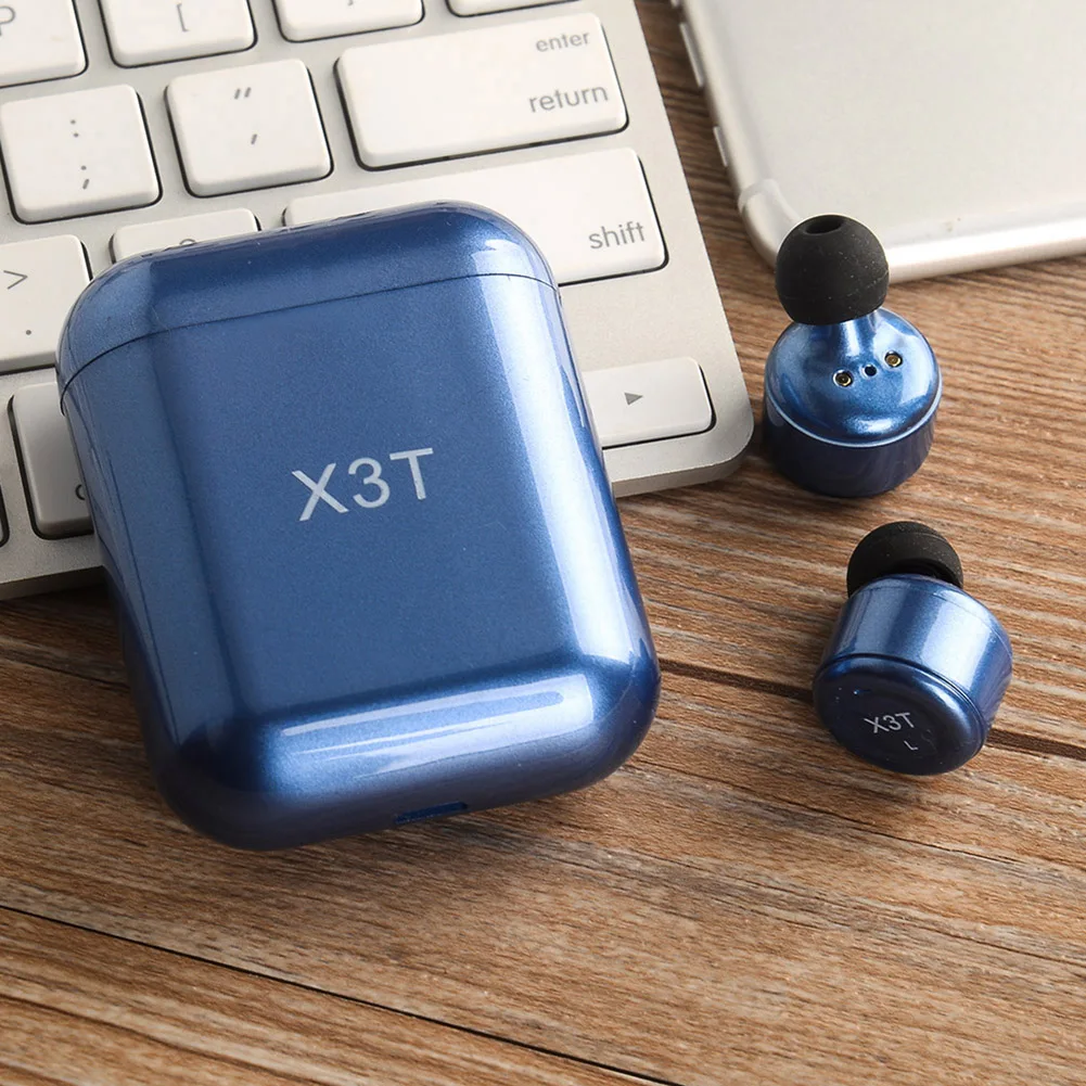 Беспроводная bluetooth-гарнитура для X3T Tws портативная сенсорная Мини спортивная стерео Музыкальная гарнитура с функцией громкой зарядки