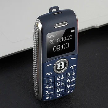 Разблокированный мини мобильный телефон 0,6" Bluetooth Dialer Hands Mini Phone MP3 Magic Voice Dual Sim маленький сотовый телефон - Цвет: Dark Blue