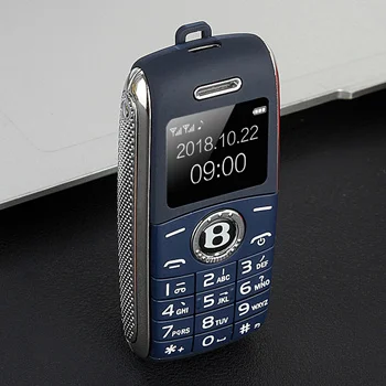 Dark Blue Разблокированный мини мобильный телефон 0,6" Bluetooth Dialer Hands Mini Phone MP3 Magic Voice Dual Sim маленький сотовый телефон - Цвет: Dark Blue