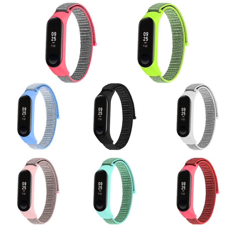 Joyozy, новинка, дышащий Удобный нейлоновый ремешок для mi band 3/4, модный нейлоновый ремешок для xiaomi 3, xiaomi 4, ремешок для часов