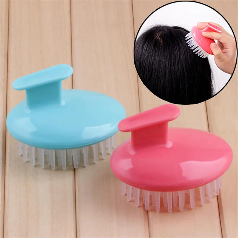 1 Pc Silicone Shampoo Head Massage Hair Comb Shower Brush Hairs Care Spa Manual Head Scalp Combs for Men Women Hair Washing