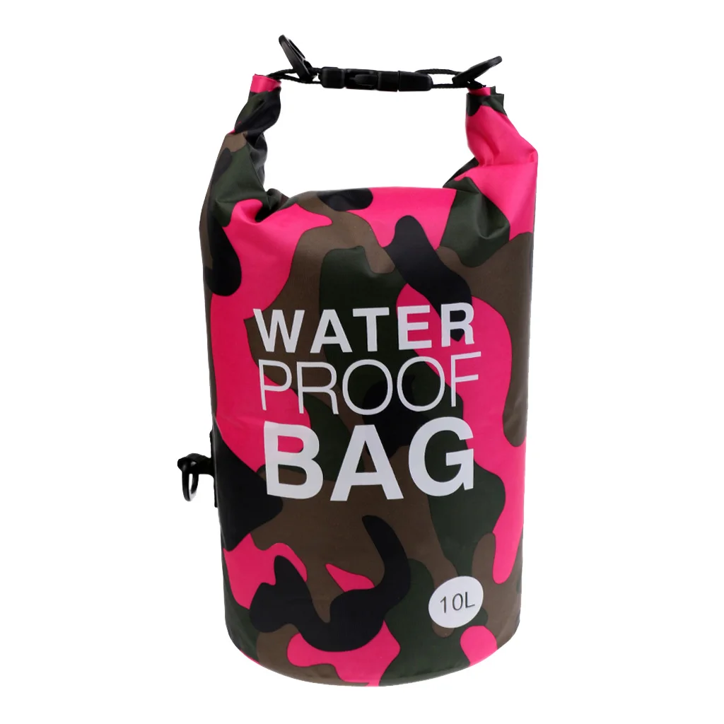 500DPVC 10L Camo Waterproof Dry Bag Sack for Kayaking Camping Rafting Waterproof Dry Bag Dry Bag for Kayaking