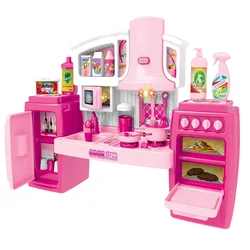 Simulation de Chef pour fille, ensemble de couverts, maison de jeu, grand jouet de cuisine pour enfant, Mini poupée pour femme 