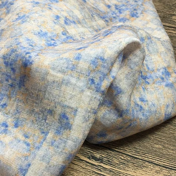 

Ethnic fabric Tencel linen print spring and summer robe cheongsam pants dress fabric