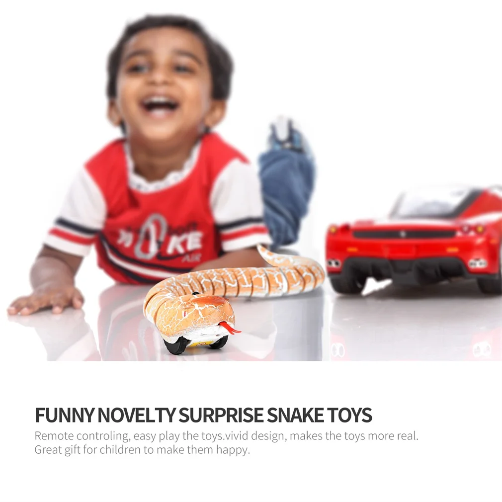 OCDAY RC Remote Control Snake Christmas Plastic Egg Rattlesnake Animal Trick Terrifying Mischief Toys for Kid Funny Novelty Gift