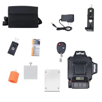 

16/12 Lines L-aser Level Levels Auto Self Leveling 360 Rotary Measure LED