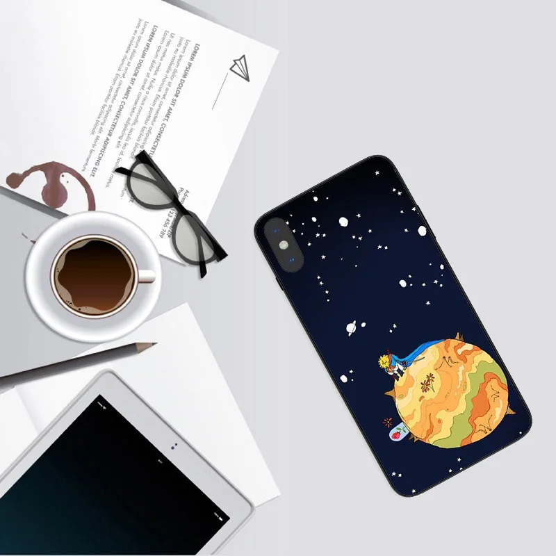Маленький принц чехол для телефона для iPhone 11 Pro XS Max X XR 7 8 6 6s Plus 5 5S SE задняя крышка розы цветы Мягкий ТПУ чехол