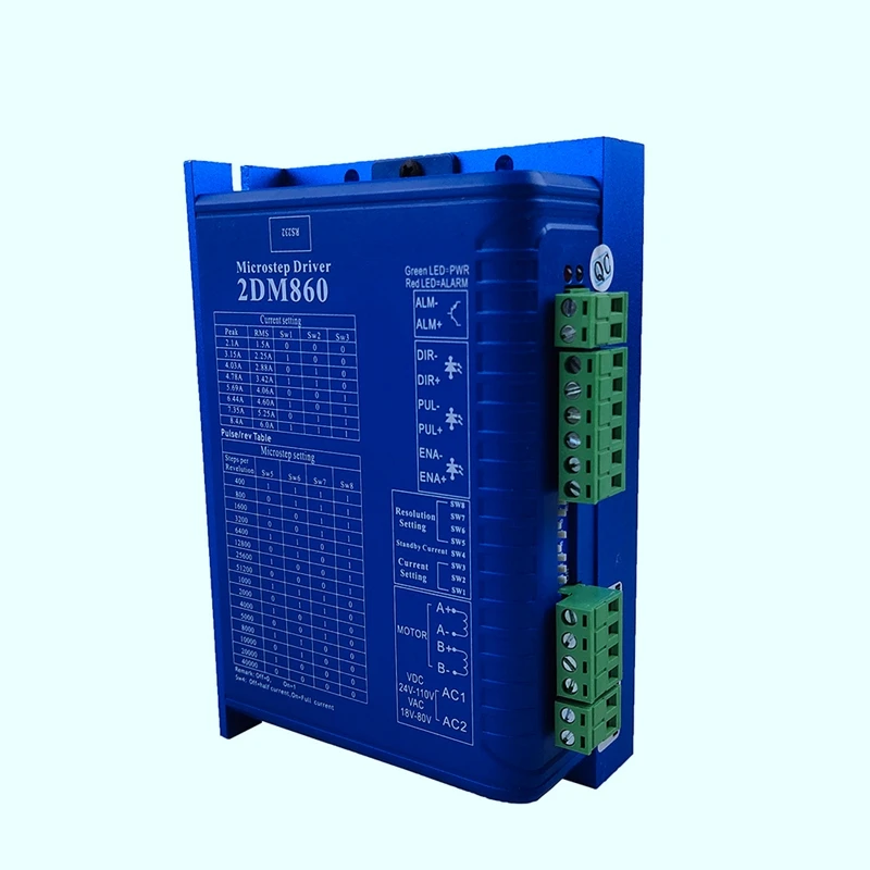 2DM860 цифровой шаговый Драйвер 86 шаговый двигатель AC30-80V напряжения