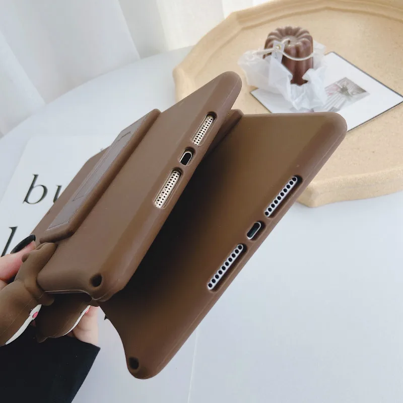 Для iPad 9,7 детская Милая кошка Стиль чехол для iPad 2/3/4/iPad воздуха 1 2 Pro 9,7 чехол из силикона и пропиленкарбоната подставка Funda ремень Coque