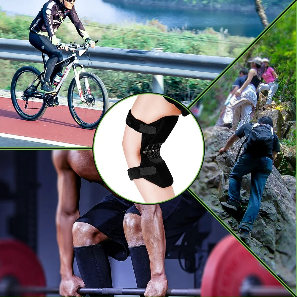  Joint Support Knee Pad Breathable Climbing Non-slip Lift Powerful Rebound Spring Force Stabilizer K