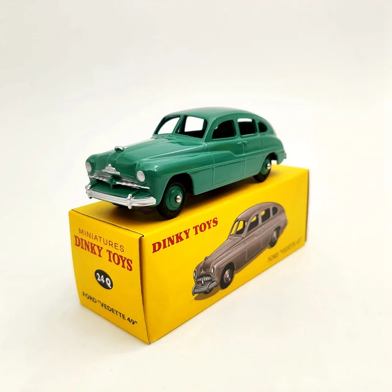 DeAgostini 1:43 Dinky toys 24Q Ford Vedette 49 Green Diecast коллекция моделей